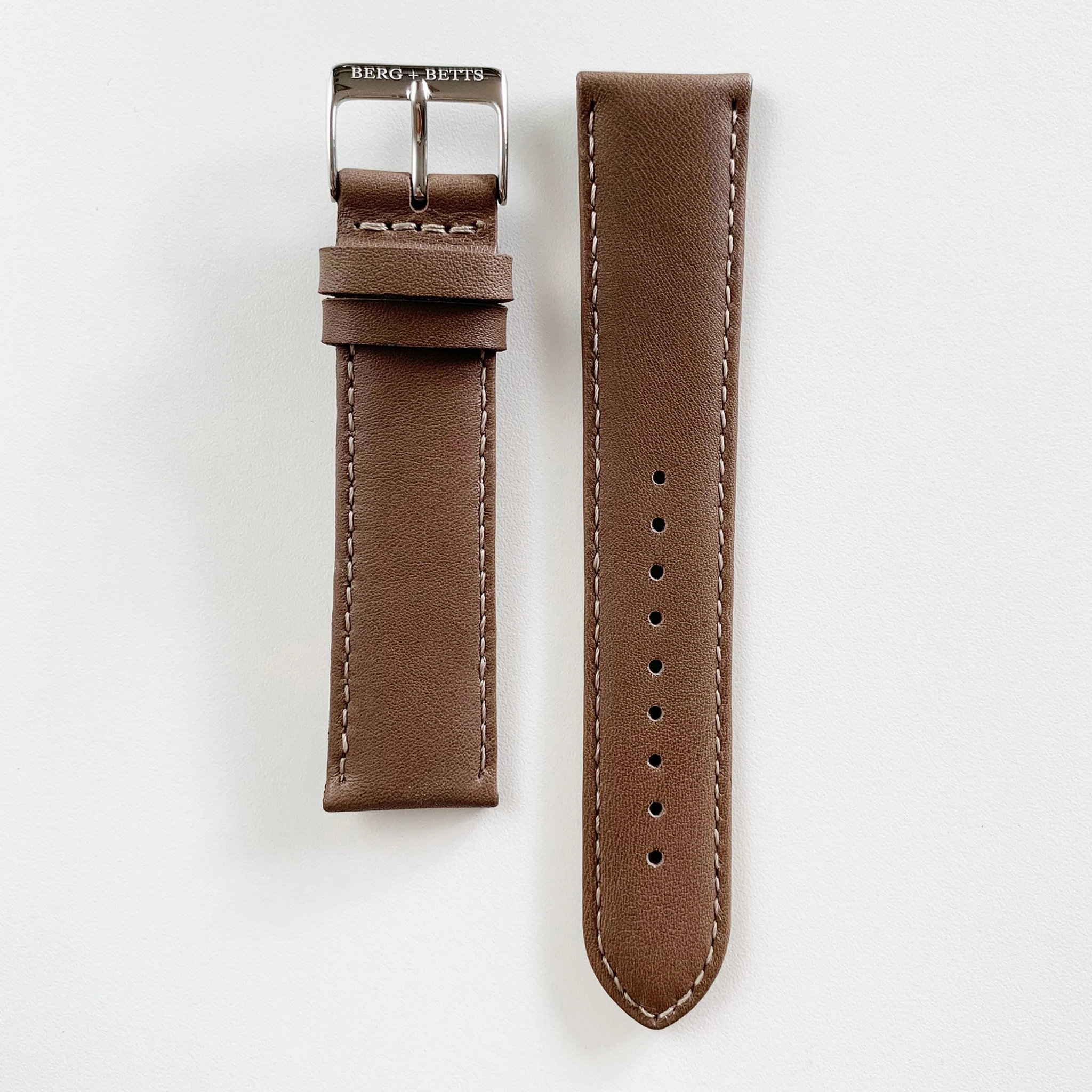 Strap 20mm Brown and Silver